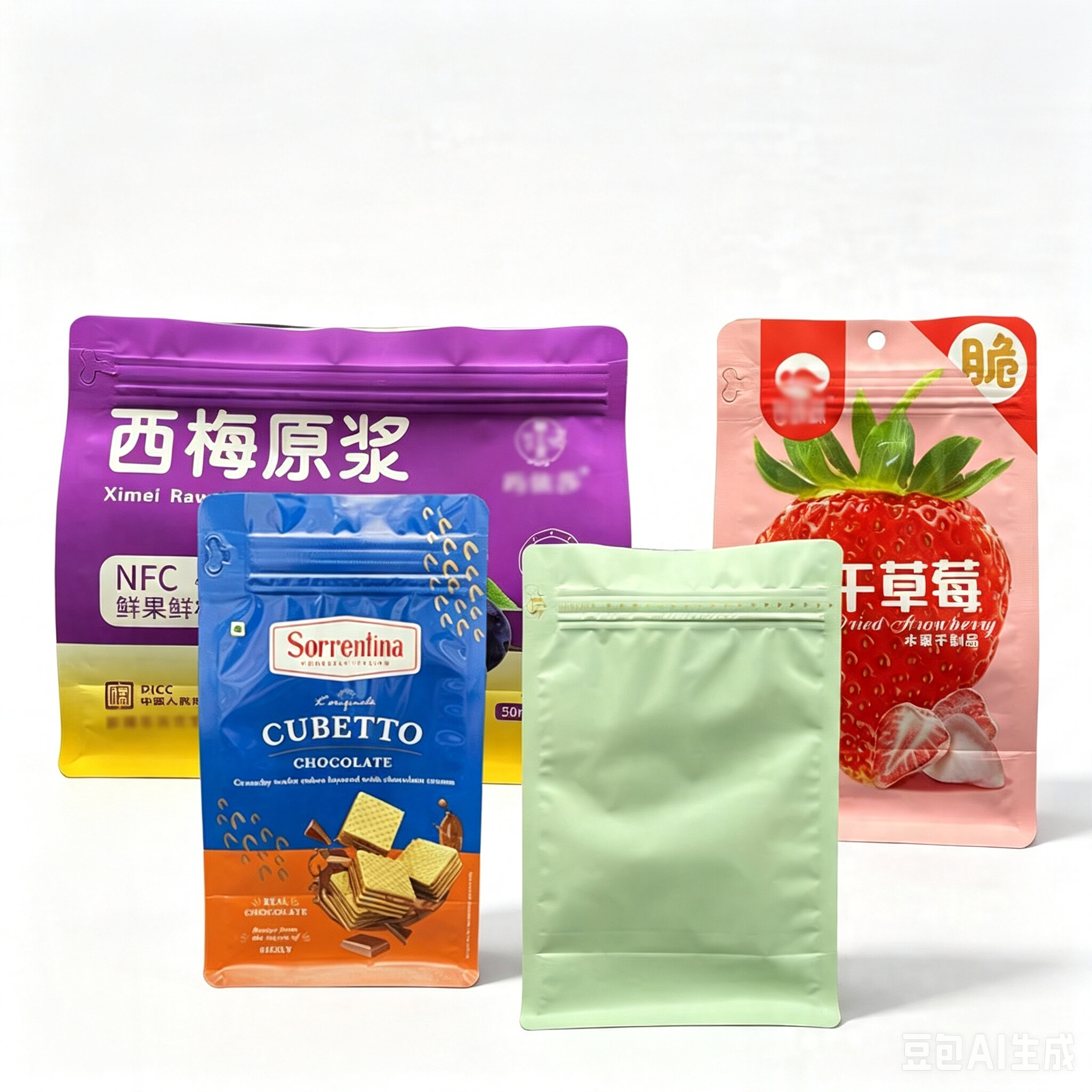 8-Side Seal Pouch With Side Zipper